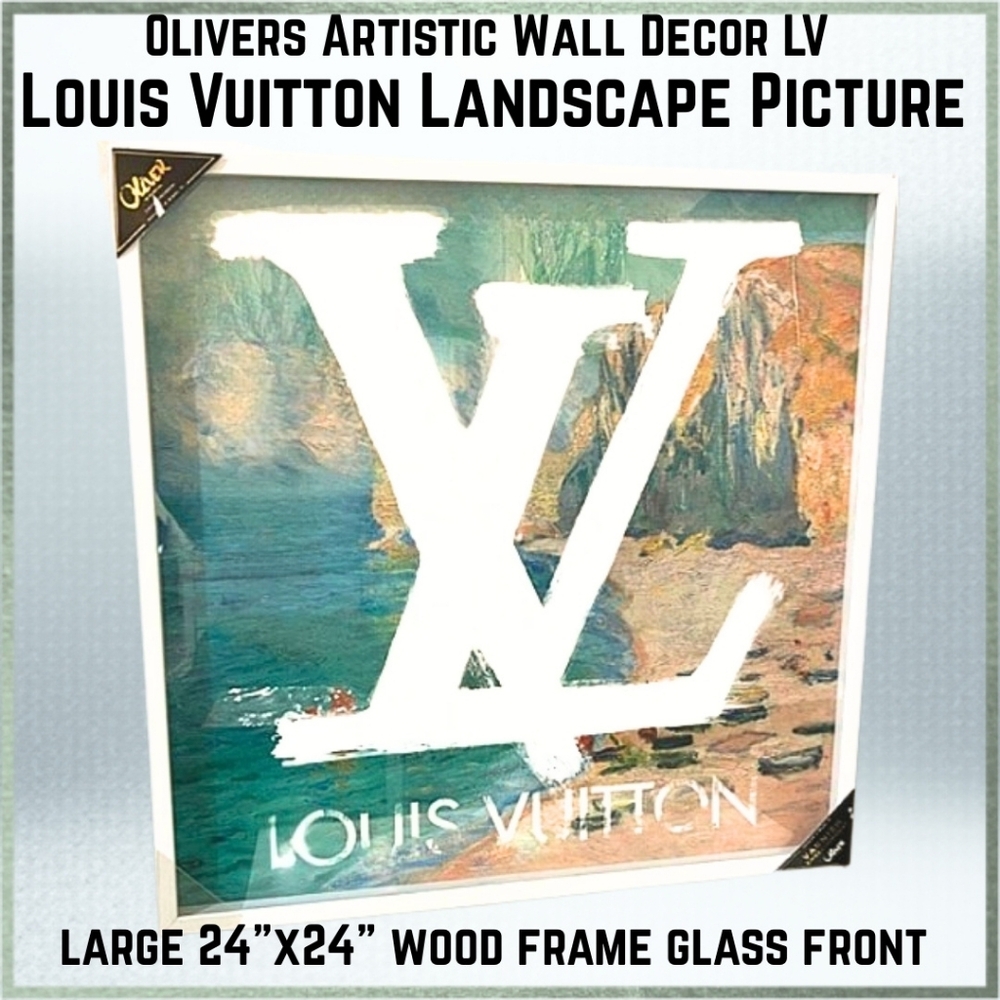 Square 24"x24" Ocean Landscape Olivers Artistic Wall LV Louis Vuitton Landscape